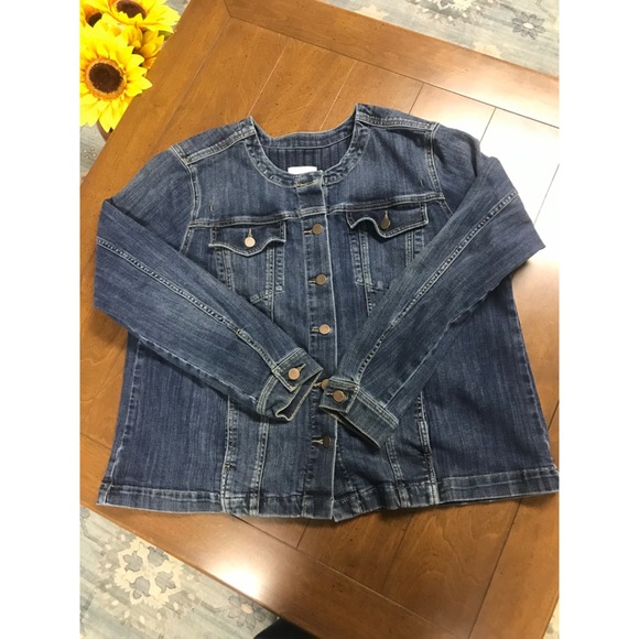 Sejour Blue Size 16W Denim Jacket - Picture 7 of 8